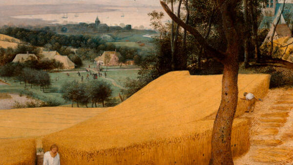 Detail of The Harvesters, by Pieter Brueghel The Elder, 1565. New York, The Metropolitan Museum of Art.