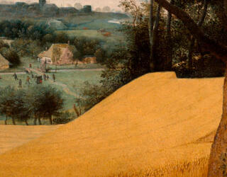 Detail of The Harvesters, by Pieter Brueghel The Elder, 1565. New York, The Metropolitan Museum of Art.