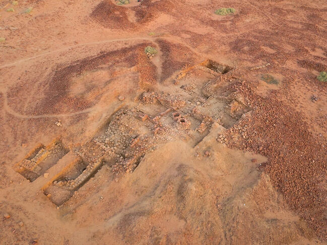 Le site de fouilles de Dadan vu d’en haut par un drone