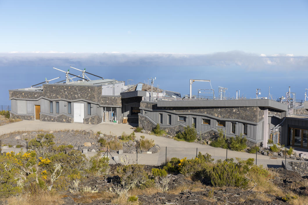 Environment observatory on the island of La Réunion in the Indian Ocean