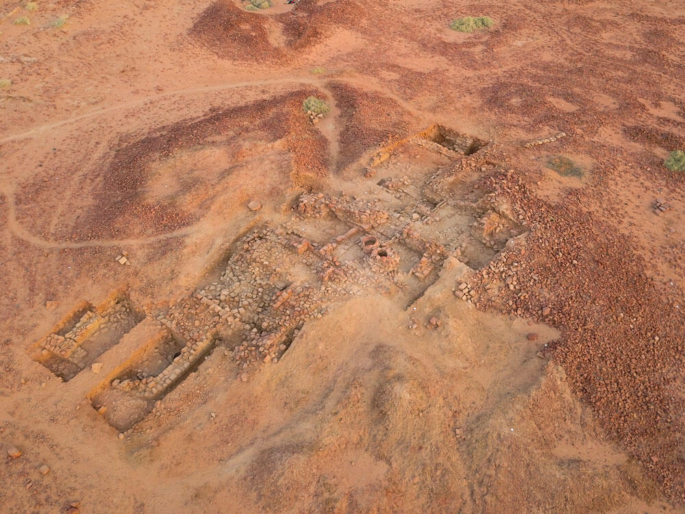 Le site de fouilles de Dadan vu d’en haut par un drone