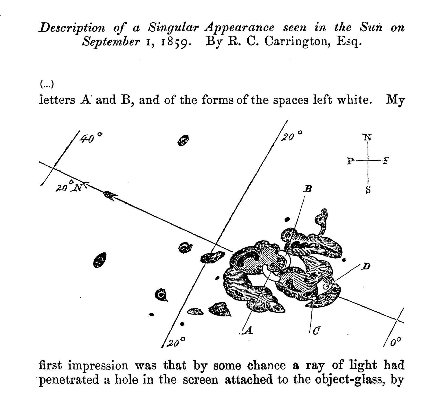 Richard C. Carrington's drawing