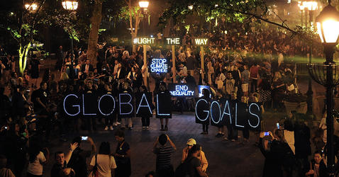 New York Action 2015 global mobilization event on September 24, 2015 in New York City