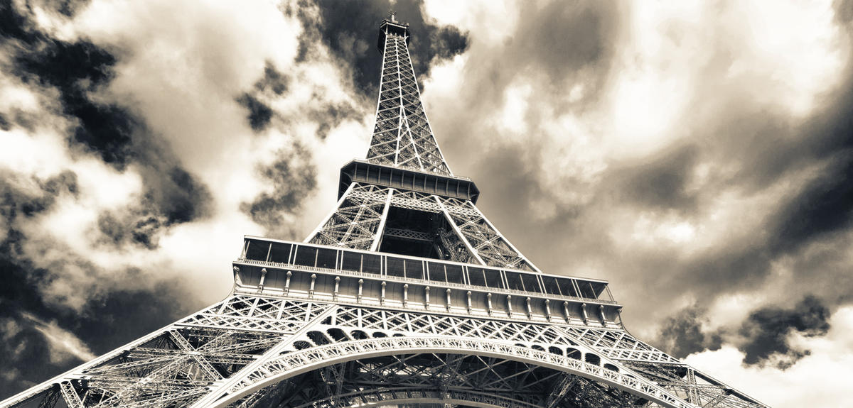 Eiffel Tower Print : Vintage Eiffel Tower Construction Photo - Eiffel ...